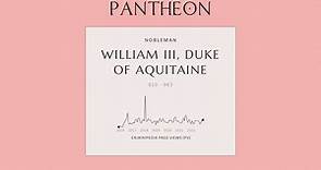 William III, Duke of Aquitaine Biography - Duke of Aquitaine from 959 to 963