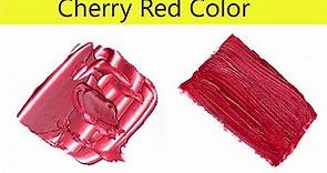 Cherry Red Color - How To Make Cherry Red Color - Color Mixing