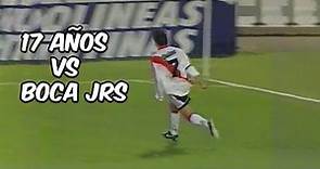 Como jugo Saviola su primer superclásico a los 17 años? Boca - River 1999