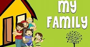 My Family - Family Vocabulary | Learn English Words For Family Members
