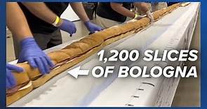 This is the world’s largest Lebanon bologna sandwich