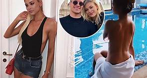 Jovic's Wag shares topless picture as striker is linked with Newcastle