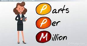 Parts Per Million | PPM Definition, Units & Calculation