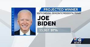 President Joe Biden wins the South Carolina Democratic presidential primary