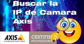 Buscar Camara Axis Con IP Utility