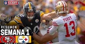 San Francisco 49ers vs. Pittsburgh Steelers | Semana 1 NFL 2023 | NFL Highlights Resumen en español