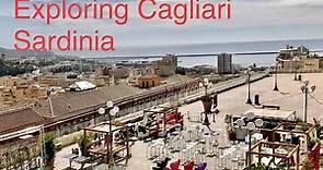 Exploring Tourist Attractions in the City Center of Cagliari, Sardinia Italy