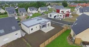 Maison Contemporaine à toit terrasse - Vue aerienne par Drone