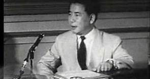 Vietnam War - Ngo Dinh Diem on Geneva Agreement of 1954
