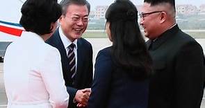 企業領袖隨行 南韓總統文在寅抵達平壤 尋求「不可逆轉的永久和平」