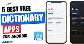 5 Best Free Dictionary Apps For Android | Best English Dictionary App for Android | Offline