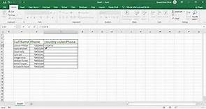 ADD COUNTRY CODE TO A PHONE NUMBER IN EXCEL