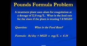 Pounds Formula Example