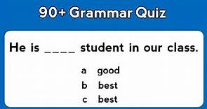 Grammar Quiz।90+ English Grammar Questions। English Grammar Test
