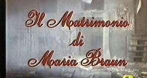 Il matrimonio di Maria Braun (Rainer Werner Fassbinder, 1979) - Titoli di testa e coda in italiano