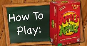 How to Play Apples to Apples