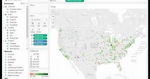 How to create a map based on zip or postal codes in Tableau