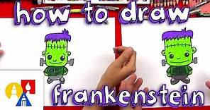 How To Draw A Cartoon Frankenstein