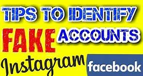 How To Identify Fake Profiles On Facebook & Instagram (Super Easy & Fast)