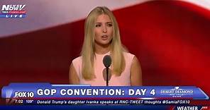 FULL VIDEO: Ivanka Trump Delivers IMPRESSIVE SPEECH at GOP Convention, Introduces Father Donald -FNN