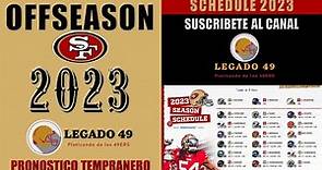 Calendario NFL 2023 de los San Francisco 49ers