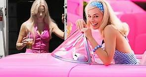 Margot Robbie ALL DOLLED UP in Pink as Barbie!
