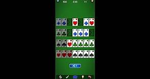 Addiction Solitaire (by MobilityWare) - free offline classic card game - Android and iOS - gameplay.
