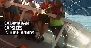 Weather Gone Viral: Catamaran Capsizes in High Wind