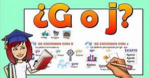 📚USO DE LA "G" Y DE LA "J" 👉¿CUÁNDO se usa la G y la J? 👉Reglas de ortografía 👉Video educativo