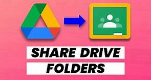 How to share Google Drive folders in Google Classroom