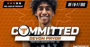 Top150 forward Devon Pryor commits to Texas, will reclassify up to 2023