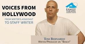 Tom Bernardo of Amazon's 'Bosch': From Writer's Assistant to Staff Writer
