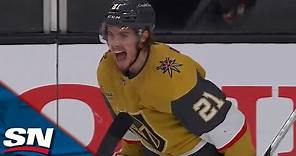 Brett Howden Banks In Puck From Behind The Net To Win Game 1 For Golden Knights In OT