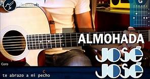 Como tocar Almohada JOSE JOSE En Guitarra Acustica (HD) Tutorial Acordes