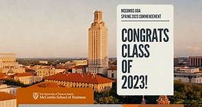 McCombs BBA Spring 2023 Commencement Ceremony