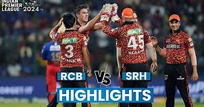 RCB vs SRH Highlights: Sunrisers Hyderabad Beat Royal Challengers Bengaluru By 25 Runs | IPL 2024
