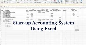 Basic Excel Accounting System