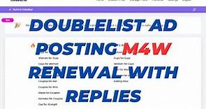 DoubleList M4W dating Ad Posting & Renewal - Live Proof Video with Replies #dating #DoubleList #usa