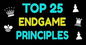Top 25 Chess Endgame Principles - Endgame Concepts, Ideas | Basic Chess Endgame Principles and Plans