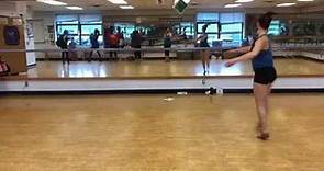 West Potomac High School Dance team Jazz/Kick tryout dance (part 1)