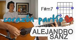 Corazón Partío Alejandro Sanz Tutorial Cover - Guitarra [Mauro Martinez]