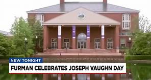 Furman University celebrates Joseph Vaughn day