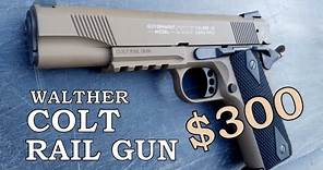 "Colt" Walther 1911 .22 LR Rail Gun - Is It A Reliable & Accurate $300 Pistol? - Shooting Review