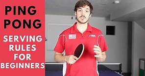 Ping Pong Serving Rules for Beginners