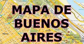MAPA DE BUENOS AIRES [ ARGENTINA ]