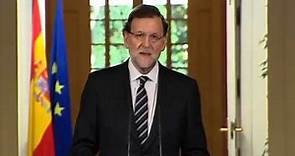Rajoy anuncia la abdicación del rey Juan Carlos en su hijo el príncipe Felipe