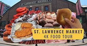 St Lawrence Market Toronto Food Tour | Food Tour | 4K Food Tour