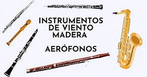 Instrumentos de viento madera. Aerófonos