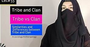 Clan and Tribe || Similarities and differences between clan and tribe || Clan vs tribe in sociology