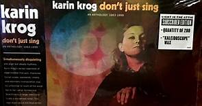 Karin Krog - Don't Just Sing | An Anthology: 1963-1999